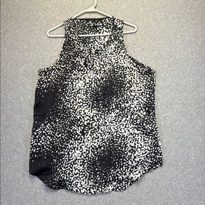 Milano Black and White Sleeveless Tank Top